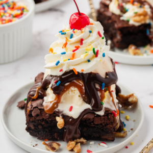 Brownie with Ice Cream
